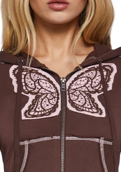dELiA*s by Dolls Kill Outerwear|Sweatshirts & Hoodies*Skater Heart Crop Hoodie