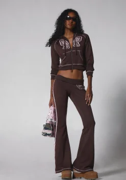 dELiA*s by Dolls Kill Bottoms|Pants*Skater Heart Low Rise Sweatpants