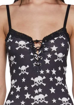 Widow Jumpsuits & Rompers|Plus*Skull And Stars Romper
