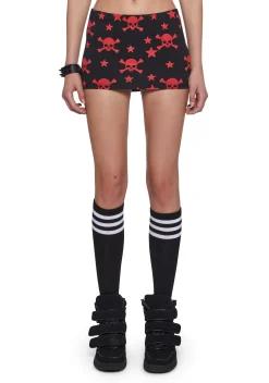 Widow Bottoms|Skirts*Skull Mini Skirt