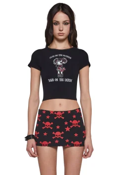 Widow Bottoms|Skirts*Skull Mini Skirt