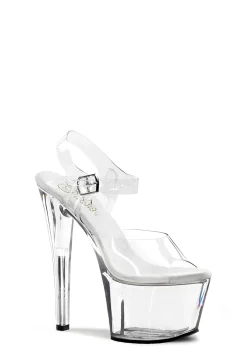 Pleaser Platforms|Heels*Sky-308 Clear Platform Heels