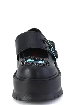 Demonia Platforms|Mary Janes*Slacker-25 Platform Mary Janes