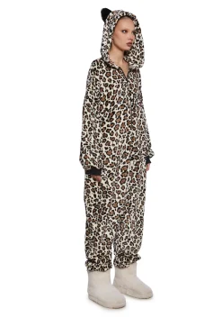 Current Mood Jumpsuits & Rompers*Sleepover Ready Leopard Jumpsuit