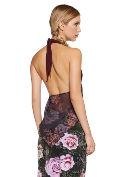 x_Blue Blush Tops*Slow Jams Halter Top