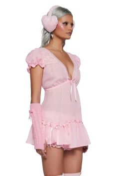 Sugar Thrillz Dresses|Plus*Slow Mornings Babydoll Gown