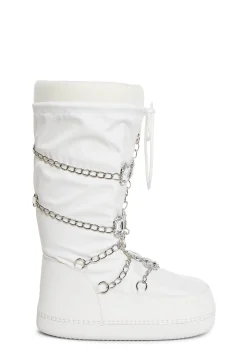 Sugar Thrillz Boots|Heels*Snow Princess Winter Boots - White