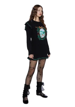 Sugar Thrillz Bottoms|Skirts*Snowbound Heirloom Mini Skirt