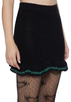 Sugar Thrillz Bottoms|Skirts*Snowbound Heirloom Mini Skirt