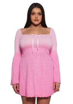 Sugar Thrillz Dresses|Plus*Snowflake Kisses Fit N’ Flare Dress