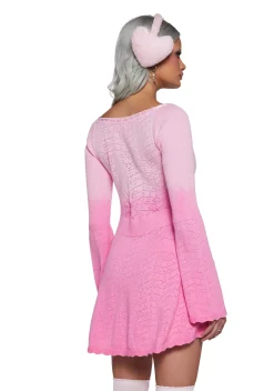 Sugar Thrillz Dresses|Plus*Snowflake Kisses Fit N’ Flare Dress