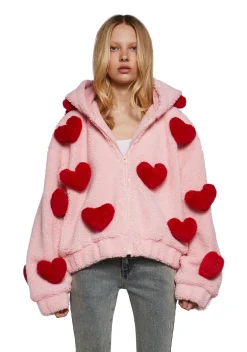 Sugar Thrillz Outerwear|Sweatshirts & Hoodies*Snuggle Wonderland Cropped Sherpa Jacket