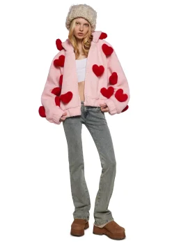 Sugar Thrillz Outerwear|Sweatshirts & Hoodies*Snuggle Wonderland Cropped Sherpa Jacket