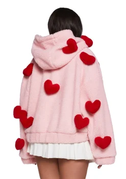 Sugar Thrillz Outerwear|Sweatshirts & Hoodies*Snuggle Wonderland Cropped Sherpa Jacket