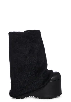Sugar Thrillz Boots|Platforms*Snuggle Wonderland Platform Boots - Black