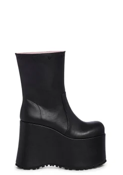 Sugar Thrillz Boots|Platforms*Snuggle Wonderland Platform Boots - Black
