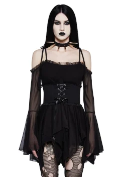Widow Dresses*So Bewitching Corset Handkerchief Dress