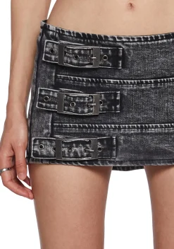 Generation Kiss Bottoms|Skirts*Sofie Belted Skirt - Black