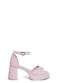 Sugar Thrillz Platforms|Heels*Soft Waltz Platform Sandals - Pink