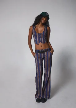 dELiA*s by Dolls Kill Bottoms|Pants*Soho Chic Striped Trousers