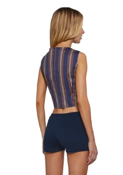 dELiA*s by Dolls Kill Tops|Plus*Soho Chic Striped Vest