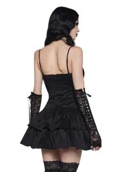 Widow Dresses|Mini Dresses*Somber Sweetness Mini Dress