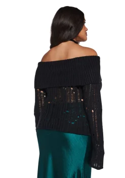 Current Mood Tops|Plus*Something About You Distressed Sweater