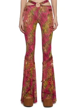 Club Exx Bottoms|Pants*Sonic Sunburst Flare Pants