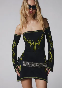 Club Exx Dresses|Plus*Soul Taker Dress And Gloves Set