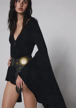 Current Mood Jumpsuits & Rompers|Plus*Soulful Bliss Long Sleeve Romper - Black