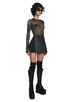 Current Mood Bottoms|Skirts*Spade Pleated Micro Mini Skirt