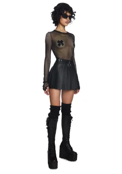 Current Mood Bottoms|Skirts*Spade Pleated Micro Mini Skirt