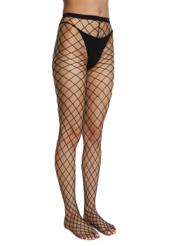 x_Leg Avenue Socks & Tights*Spandex Diamond Net Tights