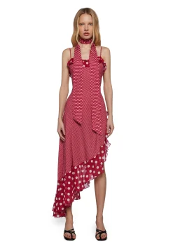 Sugar Thrillz Dresses|Plus*Spanish Sunset Asymmetrical Midi Dress