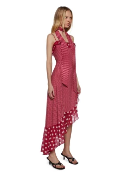 Sugar Thrillz Dresses|Plus*Spanish Sunset Asymmetrical Midi Dress