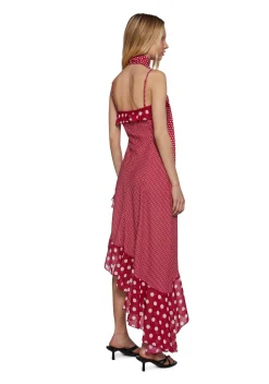 Sugar Thrillz Dresses|Plus*Spanish Sunset Asymmetrical Midi Dress