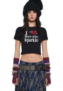 Dolls Kill x Twilight Tops|Plus*Sparkle Fetish Baby Tee