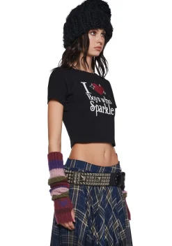Dolls Kill x Twilight Tops|Plus*Sparkle Fetish Baby Tee