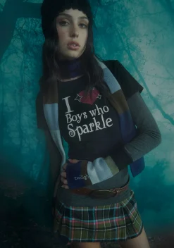 Dolls Kill x Twilight Tops|Plus*Sparkle Fetish Baby Tee