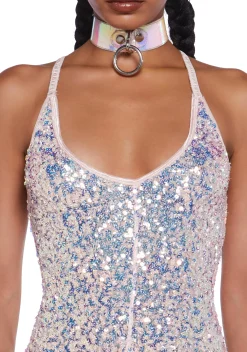 Club Exx Jumpsuits & Rompers|Plus*Sparkle Nights Sequin Jumpsuit- Metallic