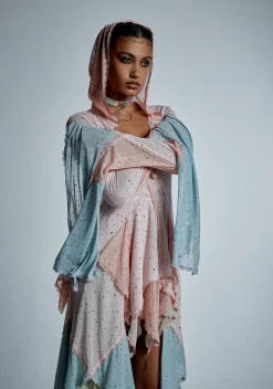 Club Exx Outerwear|Plus*Sparkled Myths Hooded Duster