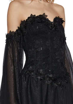 Sugar Thrillz Dresses|Mini Dresses*Sparkling Enchantment Mini Dress - Black