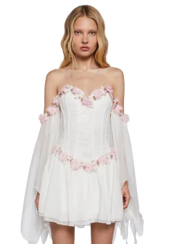 Sugar Thrillz Dresses|Mini Dresses*Sparkling Enchantment Mini Dress - White