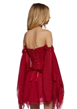Sugar Thrillz Dresses|Mini Dresses*Sparkling Enchantment Mini Dress - Red