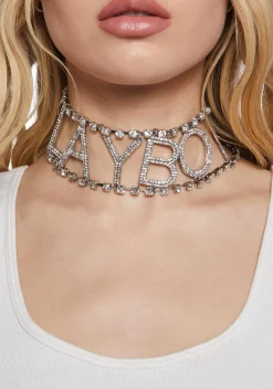 Playboy by Dolls Kill Jewelry*Sparkling Nights Rhinestone Choker