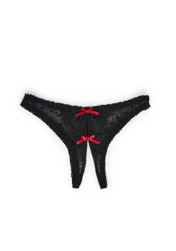 Sugar Thrillz Lingerie*Special Night Crotchless Thong Panty