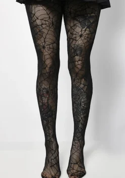 x_Leg Avenue Socks & Tights*Spider Web Lace Pantyhose
