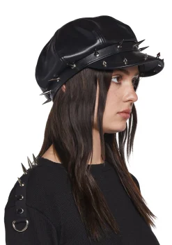 Widow Hats*SPIKED BIKER HAT