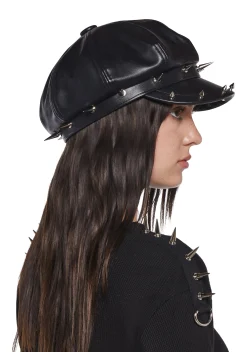 Widow Hats*SPIKED BIKER HAT