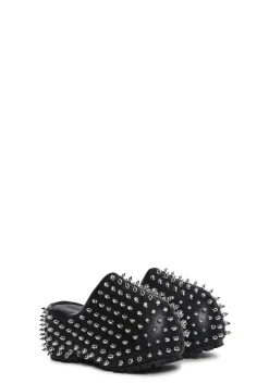 Current Mood Platforms*Spiked Out Platform Clogs